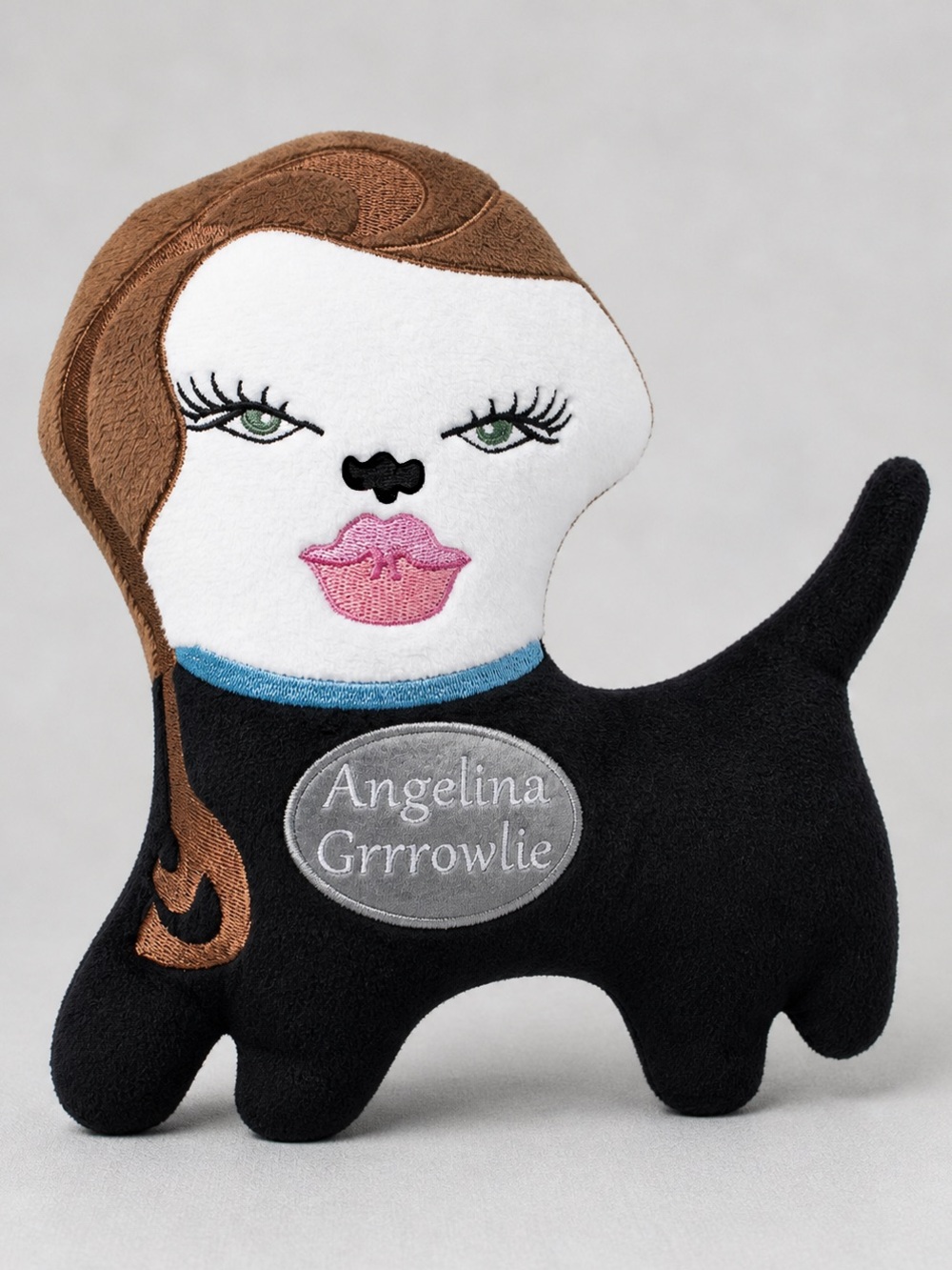 Angelina (Jolie) Grrrowlie Humor Celebrity RARE Dog Puppy Toy Squeaky VHTF Funny